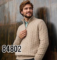 Лот № 015  84802 Свитера мужские КРЕМ Дубай , кг.: 